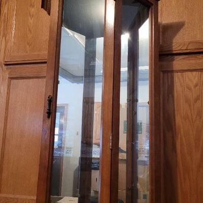 Lot 1387: Large Glass Shelf Curio Cabinet 