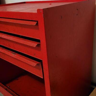 Lot 1388: Vintage Toolbox w/ 3 Drawers