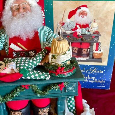 LOT 238  TRADITIONS ANIMATED SANTA AT WORKSHOP 