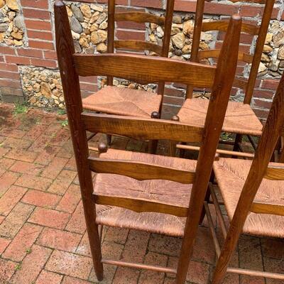 Lot 6 - Six Ladder-back Chairs