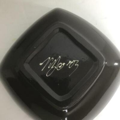 S - 1173 Signed by MJE â€˜03 Ceramic Bowl 