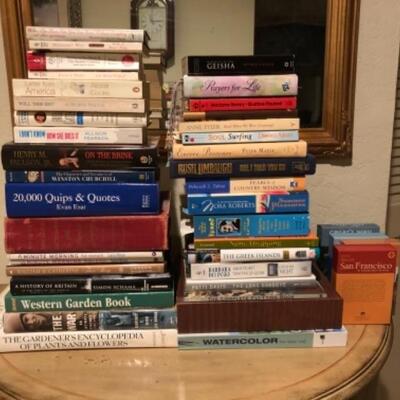 Lot 126. Approximately 36 coffee table and paperback books--WAS $65â€“NOW $32.50