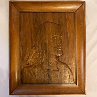 Lot 11 - Art Depicting Jesus incl Wooden Relief and Plockhurst Print