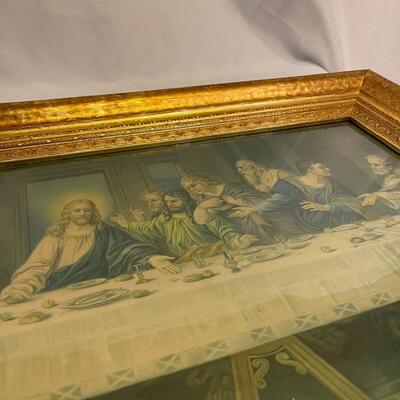 Lot 11 - Art Depicting Jesus incl Wooden Relief and Plockhurst Print