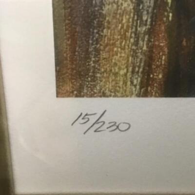 S - 1183. Signed & Numbered by LoBeth Katz, Framed Print 