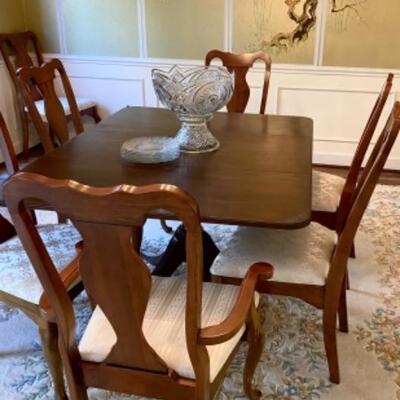 Set of EIGHT Vintage Mahogany Louis Phillipe Style Dining Chairs by Trogdon of Ga. 