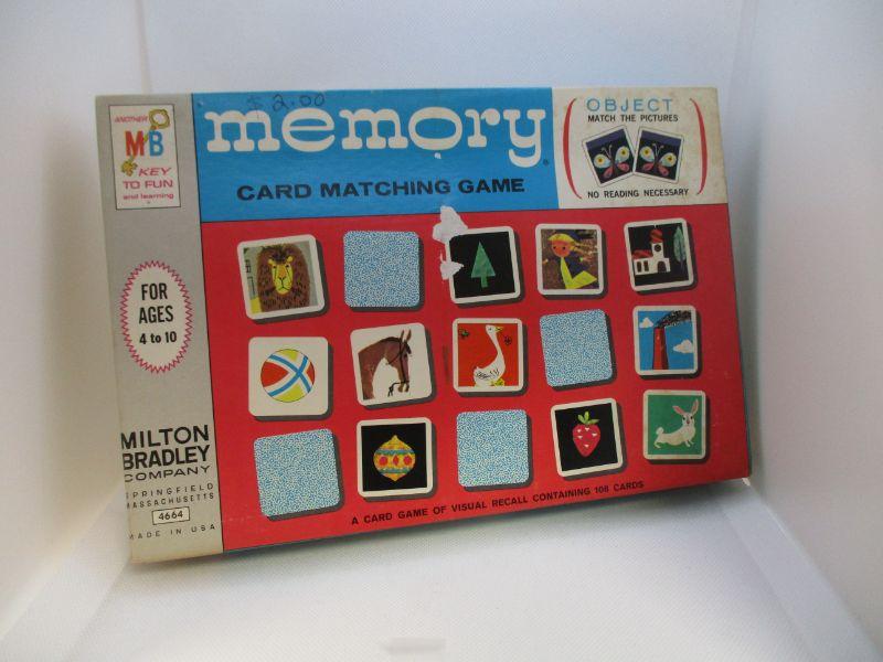 Lot 7 1968 Memory Card Matching Game