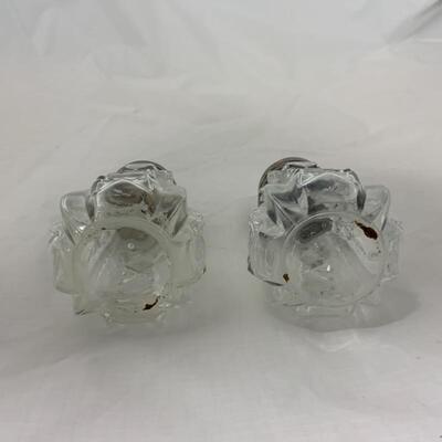 .112. ANTIQUE | Pressed Glass Shakers | England