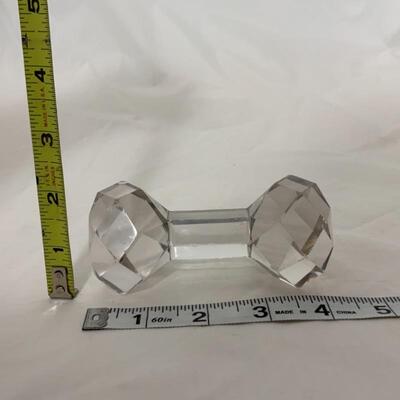 .115. VINTAGE | Faceted Crystal Knife Rest