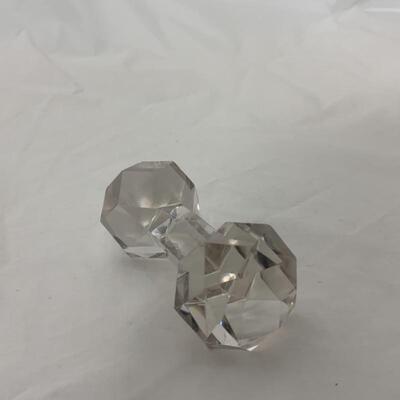 .115. VINTAGE | Faceted Crystal Knife Rest