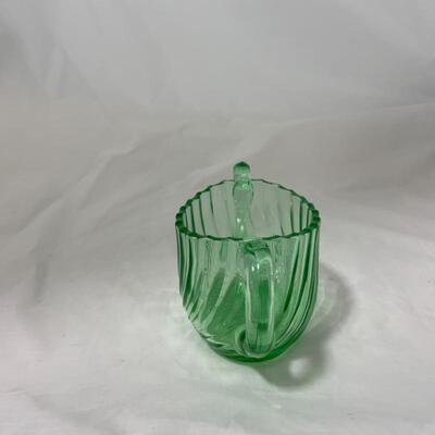 .139. VINTAGE | Duncan Miller | Green Spiral Flutes | Open Sugar