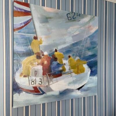 C283 Large Giclee Printed Sailing Picture 