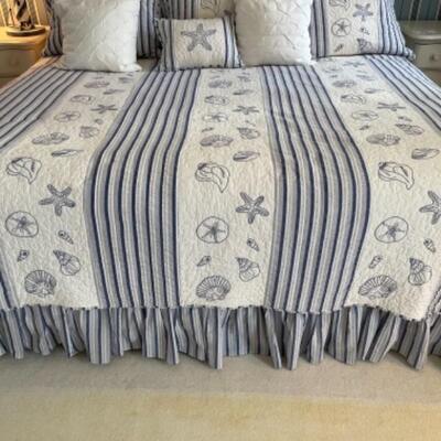 C288 C & F Enterprises Nautical King Bedding Set 