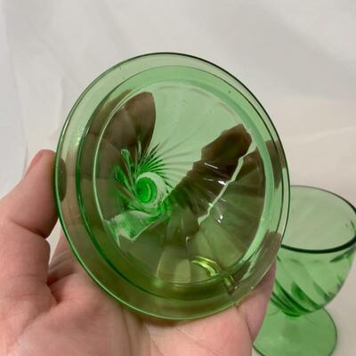 .149. VINTAGE | Duncan Miller | Spiral Flutes Footed Covered Candy Dish