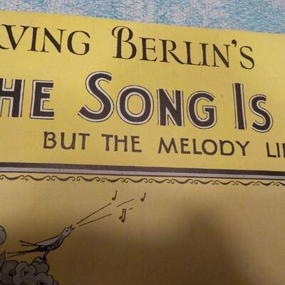 1926,1932 Folio's Animal Crackers, Rain and The Song has Ended".