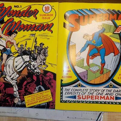 Original Wonder Women and Superman Vol. 1 both copies are reproductions.