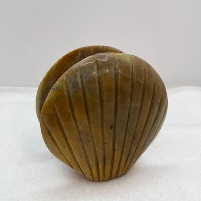 Stone Sea shell napkin holder 