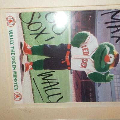 " Red Sox Mascot " : Wally" signed stunning frame.