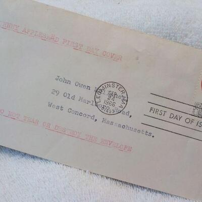 " USPS First Day Issues Covers Johnny Appleseed and Gardner Ma. Chair city".