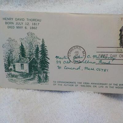 2- First Day issues USPS of Henry Thoreau and United Nations."