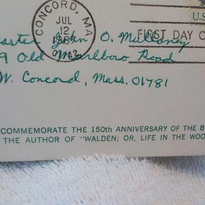 2- First Day issues USPS of Henry Thoreau and United Nations."