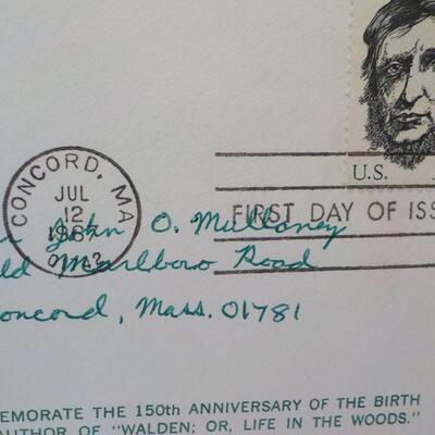2- First Day issues USPS of Henry Thoreau and United Nations."