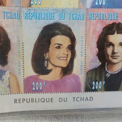 " Postal Collector stamps Jaquelyn Kennedy life in stamps/ COA."