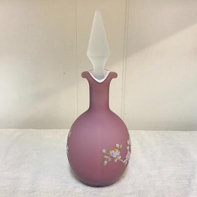 Fenton Plum Overlay Cruet