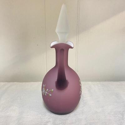 Fenton Plum Overlay Cruet