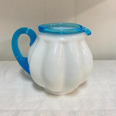 Fenton Aqua Creat 6â€ Jug - Rare