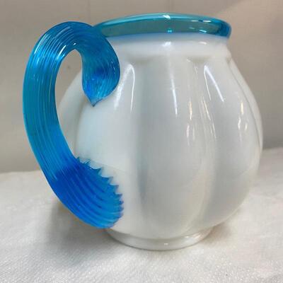 Fenton Aqua Creat 6â€ Jug - Rare