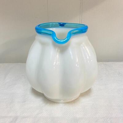 Fenton Aqua Creat 6â€ Jug - Rare