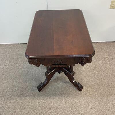 Walnut Victorian Carved Table
