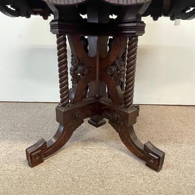 Walnut Victorian Carved Table