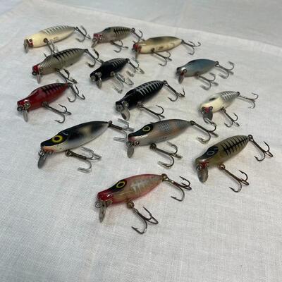 Collection of 13 Vintage Millsite Fishing Lures