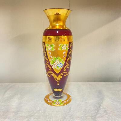 Pair of Hand Painted Vases 