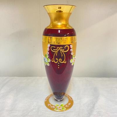 Pair of Hand Painted Vases 