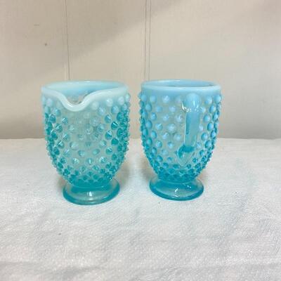 B -Fenton Hobnail Sugar / Creamer 