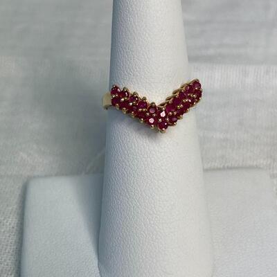 14K Gold Ruby Ring