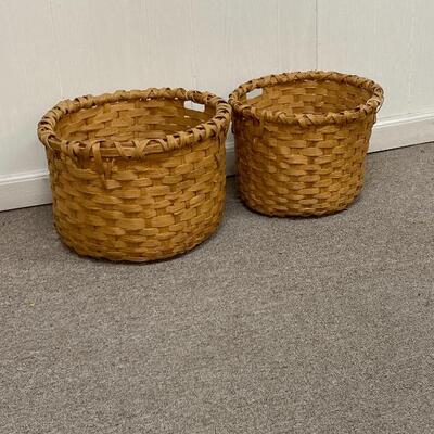 Pair of Split Oak Baskets 