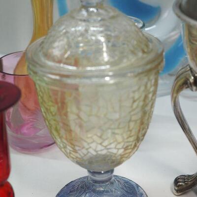 Lot 62 Vintage depression and UV glass