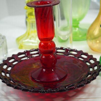 Lot 62 Vintage depression and UV glass