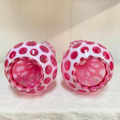 Pair of Fenton Lamp / Fixture Shades