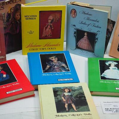 Lot 65 Modern Doll collector hardbacks