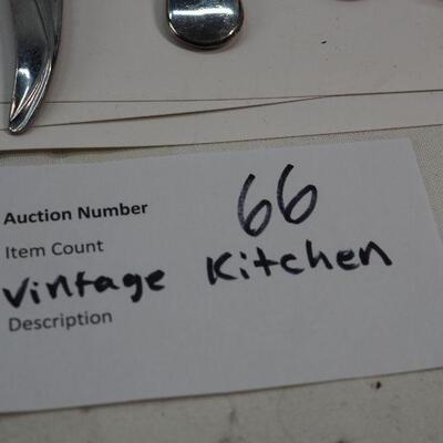 Lot 66 Kitchen tools and collectibles