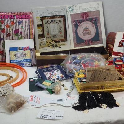Lot 71 Embroidery and tassel craft lot