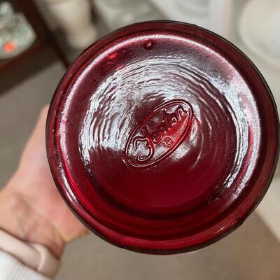 Fenton Cranberry Vases 