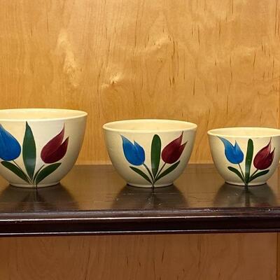 Set of 3 â€œWattâ€ Tulip Nesting Bowls