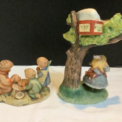 2016 Vintage Hummel “Silent Night” Figurine and Lefton China “Rock A Bye Baby” Figurine 