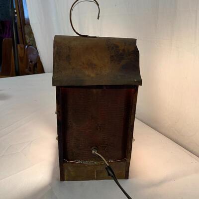 Lot 46 - Handmade Copper Light and Candle Holders 